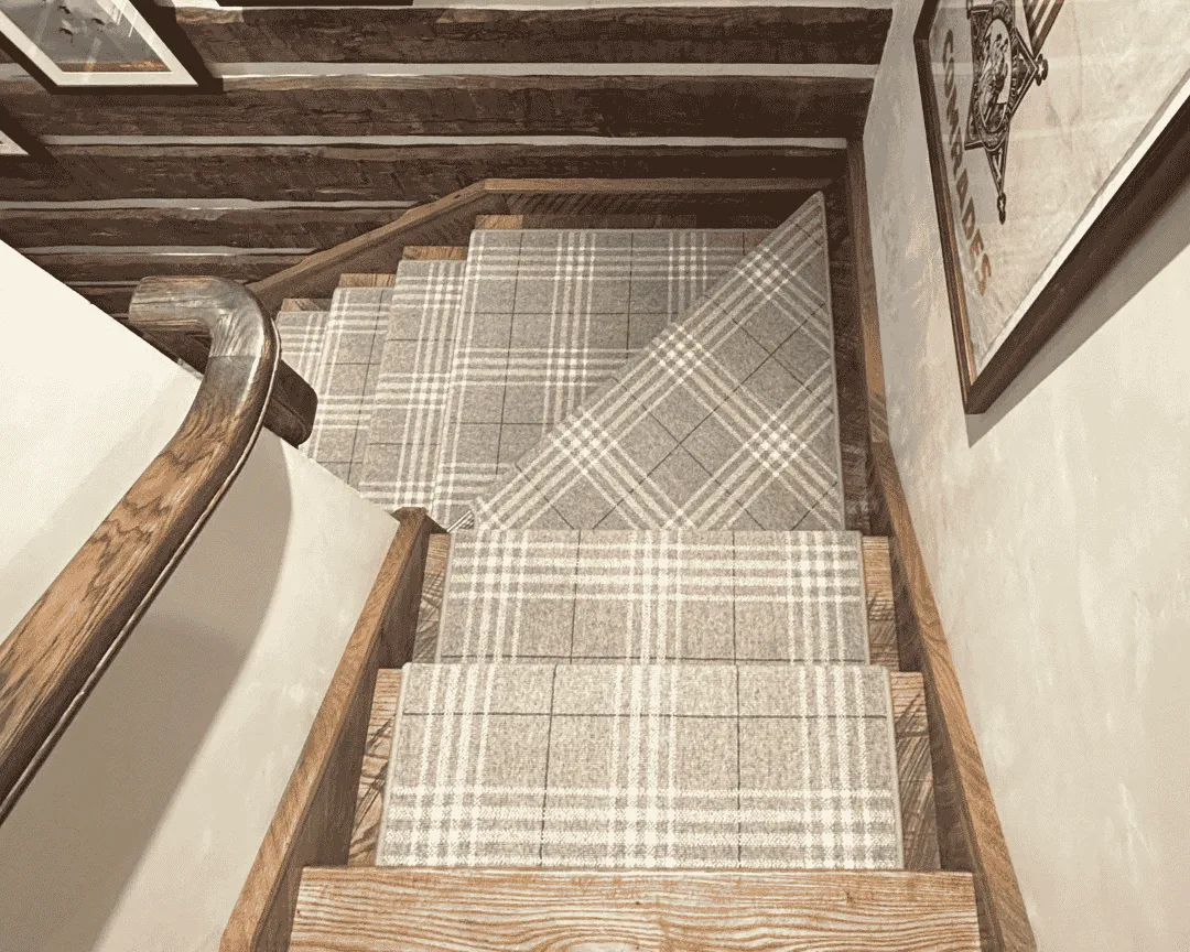 Stair runner installation
